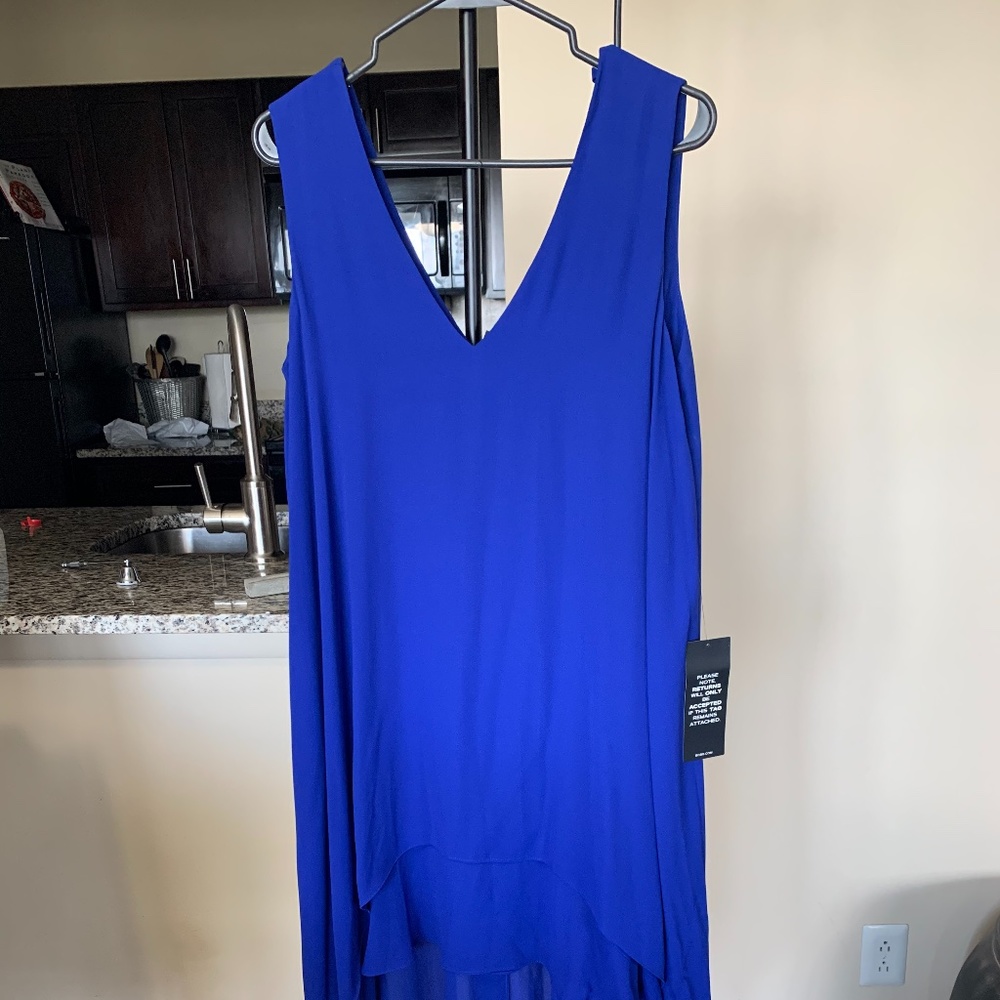 Blue BCBG High Low dress